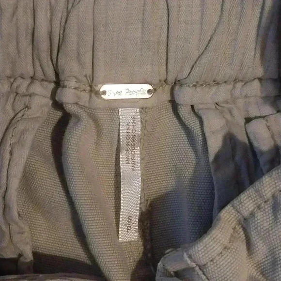 Free People Margate Pleated Trouser Paperbag Tie Waist Pants Size S - Picture 6 of 8